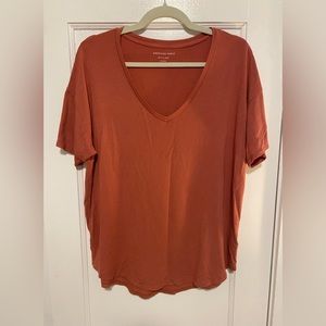 American Eagle soft oversized v-neck tee